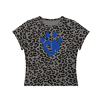 Women’s Leopard Print Crop T-Shirt