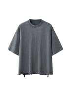 Snow Wash Raw-Hem Boxy T-shirt image 2
