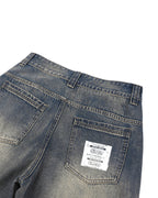 DOODLE BAGGY 3/4 JEAN SHORTS