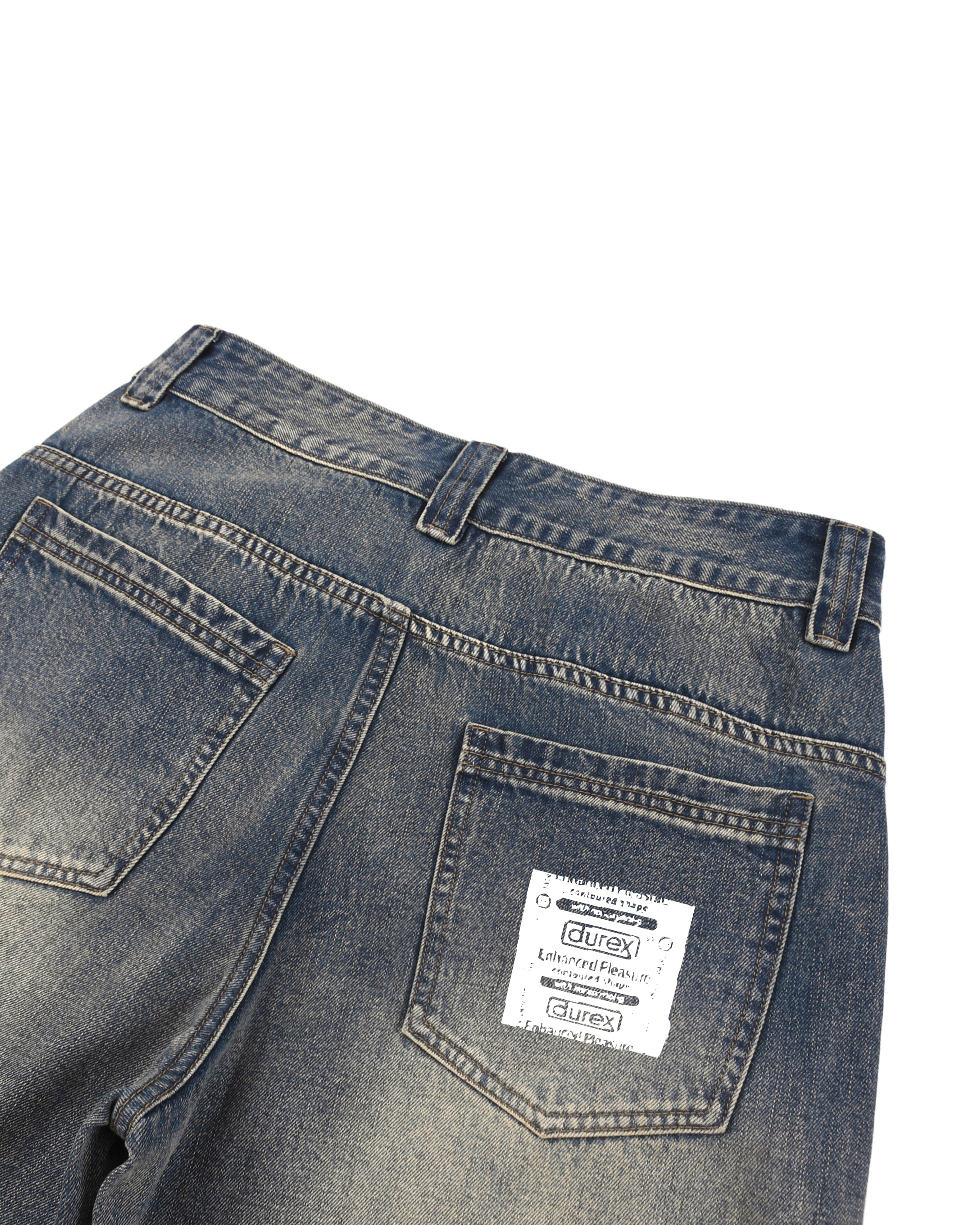 DOODLE BAGGY 3/4 JEAN SHORTS