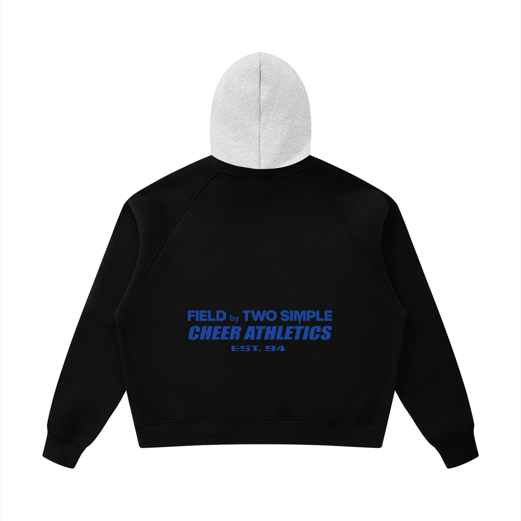 Unisex Fleece Raglan Color Block Hoodie