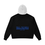 Unisex Fleece Raglan Color Block Hoodie