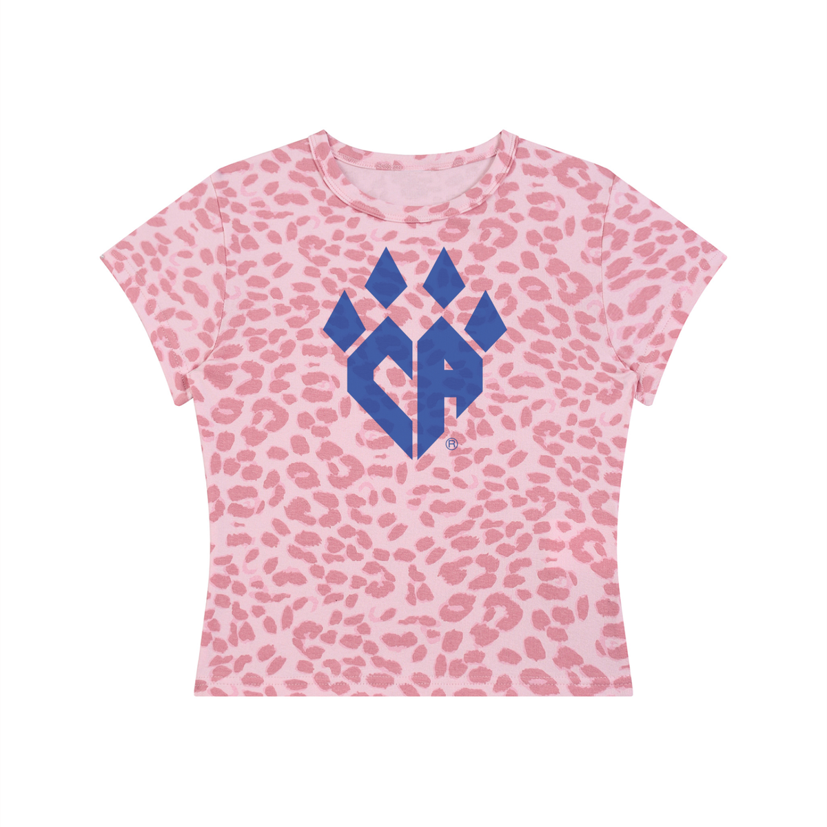 Women’s Leopard Print Crop T-Shirt