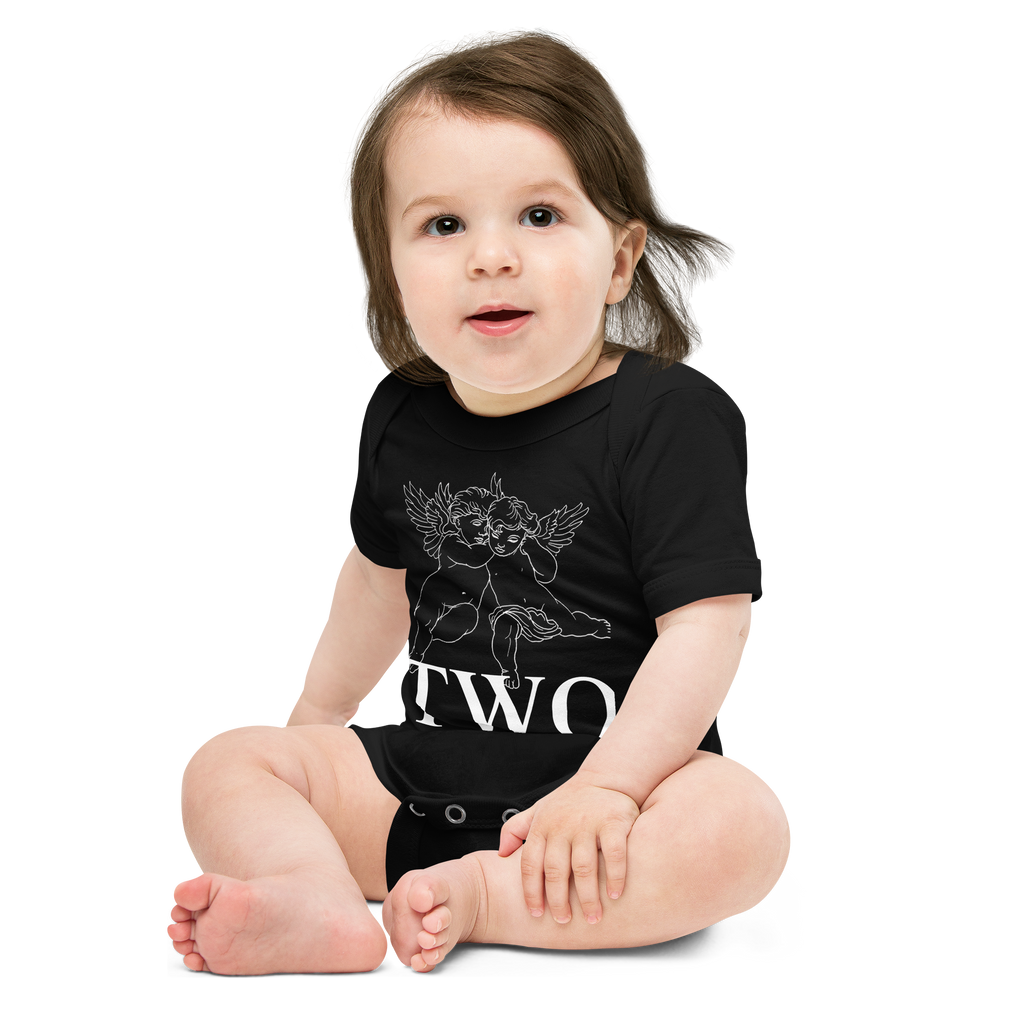 TWO ANGEL ONESIE image 1