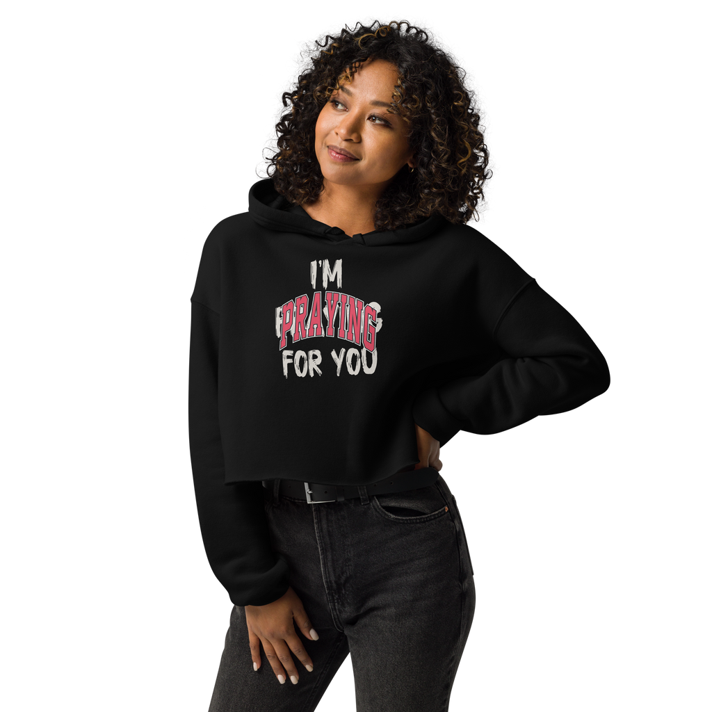 PRAYING CROP HOODIE image 4