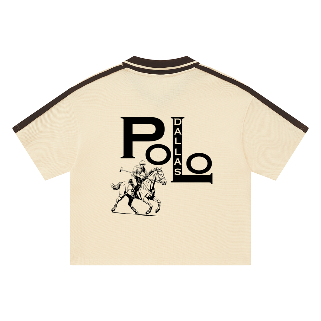 Unisex Color Block Polo Shirt