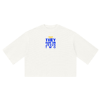 JESUS HATE WAFFLE 3/4 OVERSIZED TEE
