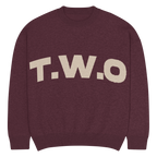 T.W.O KNITTED SWEATER 'OX BLOOD' image 0