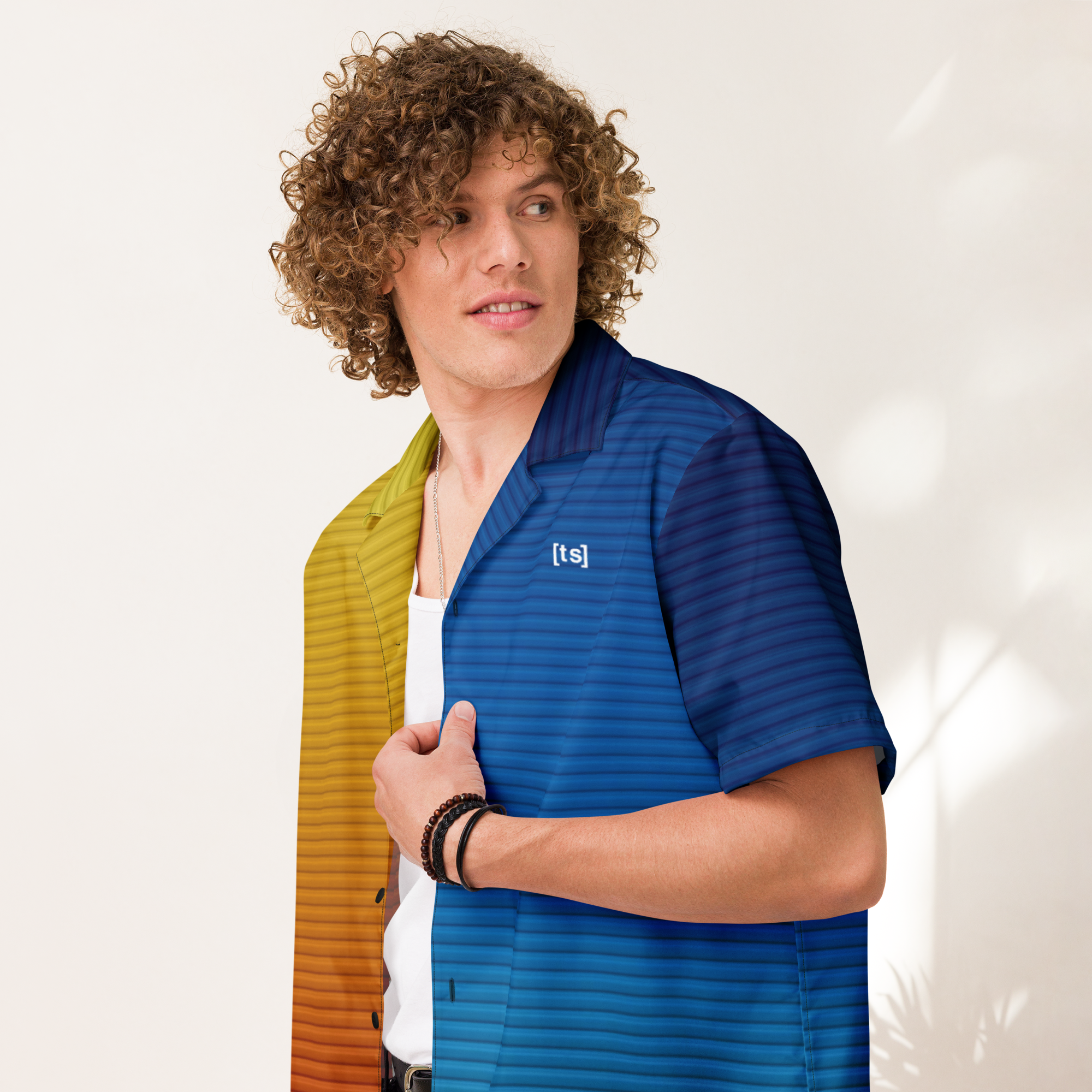 WAVY BUTTON UP SHIRT image 4