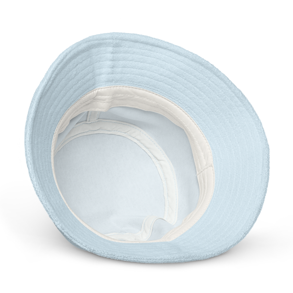 VON-DUTCH TERRY CLOTH BUCKET HAT LIGHT BLU image 1