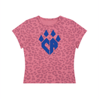 Women’s Leopard Print Crop T-Shirt