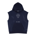 Unisex Panel Mesh Sleeveless Hoodie