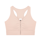 Women’s Cropped Zip Yoga Sports Bra