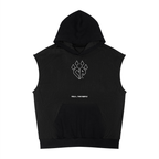 Unisex Panel Mesh Sleeveless Hoodie