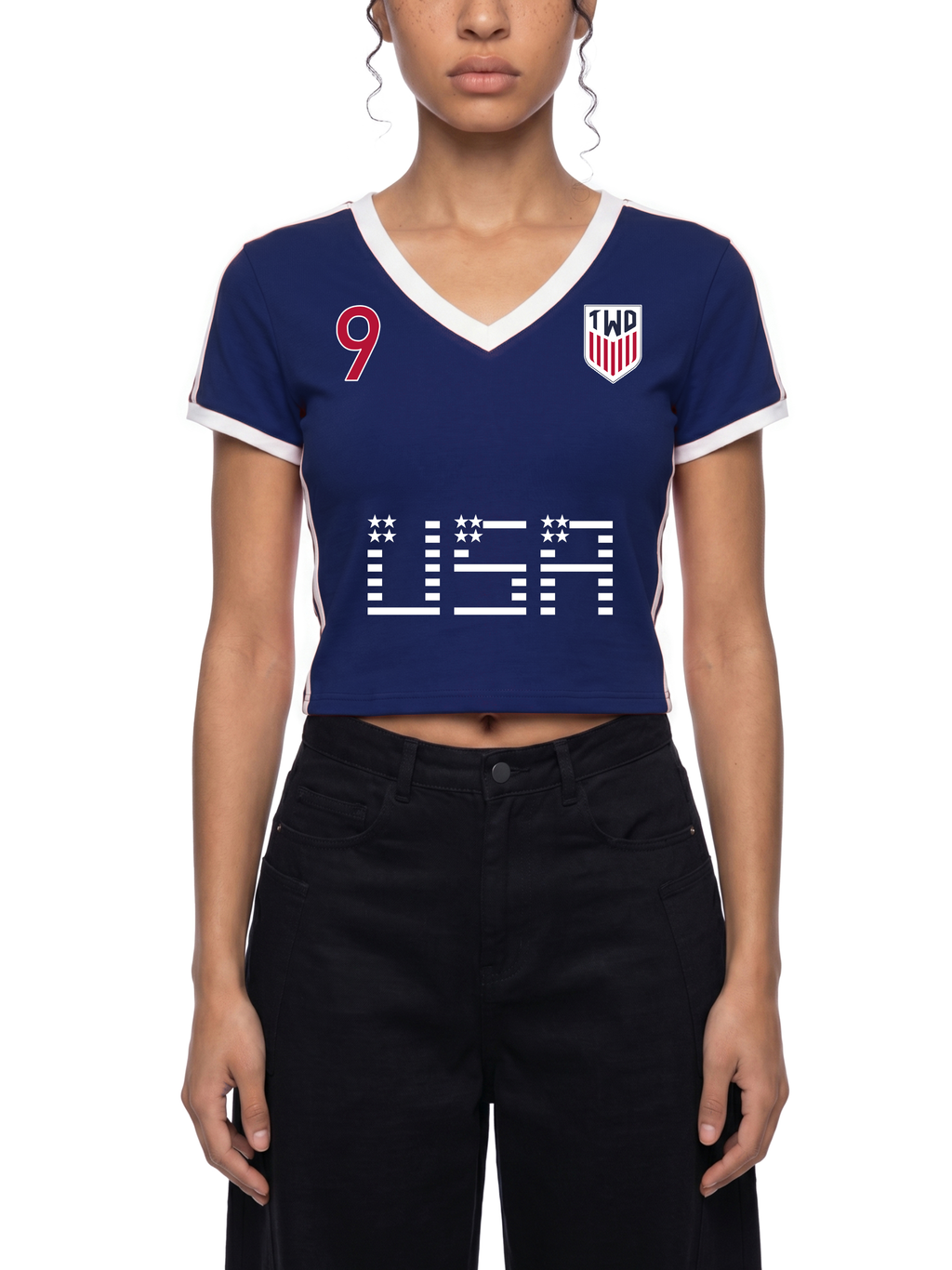 WC 2026 CROPPED JERSEY TEE - WOMENS 'USA' image 6