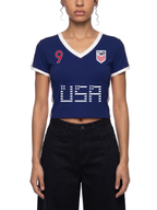 WC 2026 CROPPED JERSEY TEE - WOMENS 'USA' image 6