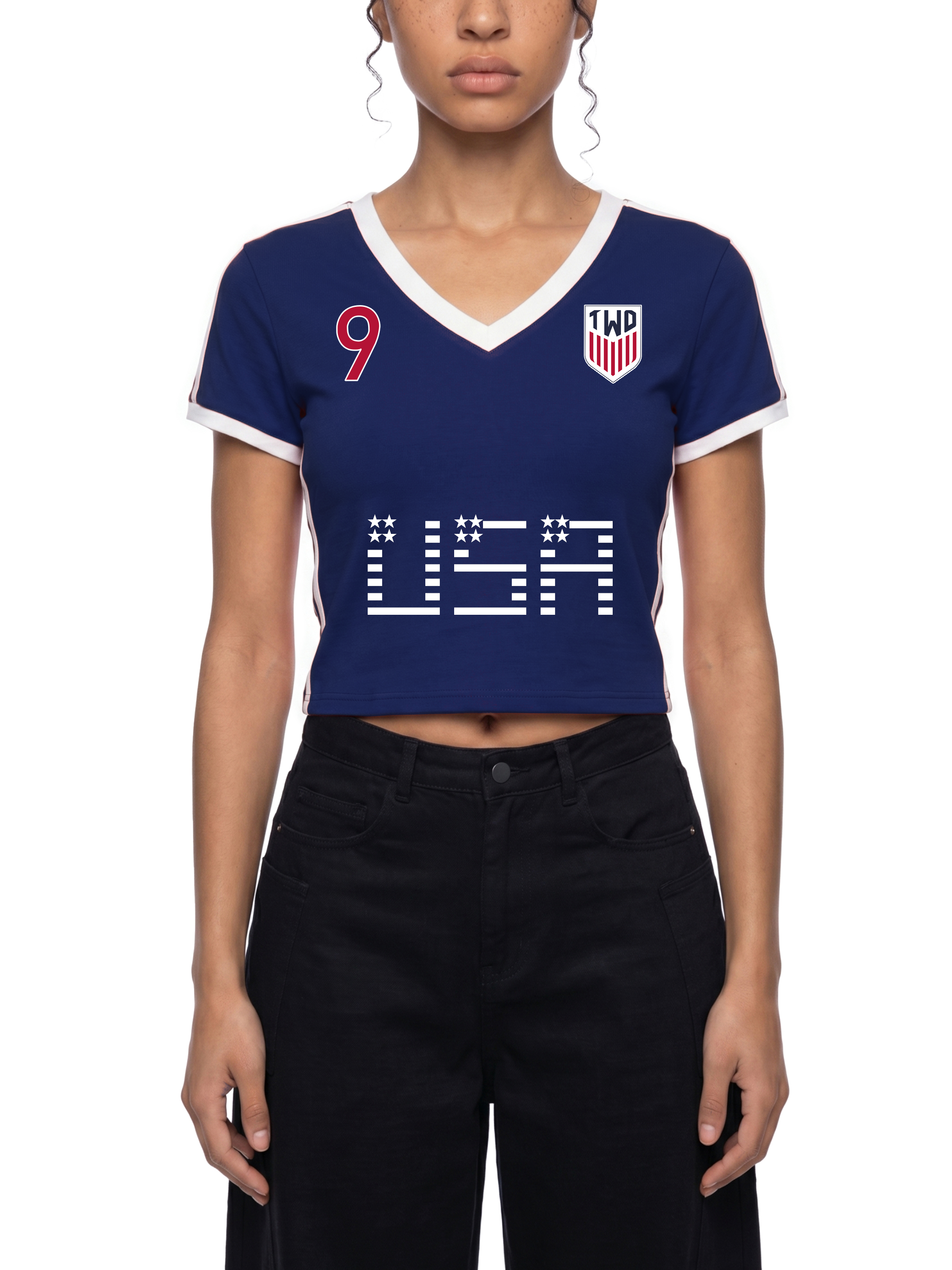 WC 2026 CROPPED JERSEY TEE - WOMENS 'USA' image 6