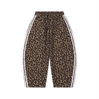 Unisex Leopard Barrel Leg Sweatpants