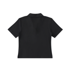 Bodycon Short Sleeve Polo Shirt