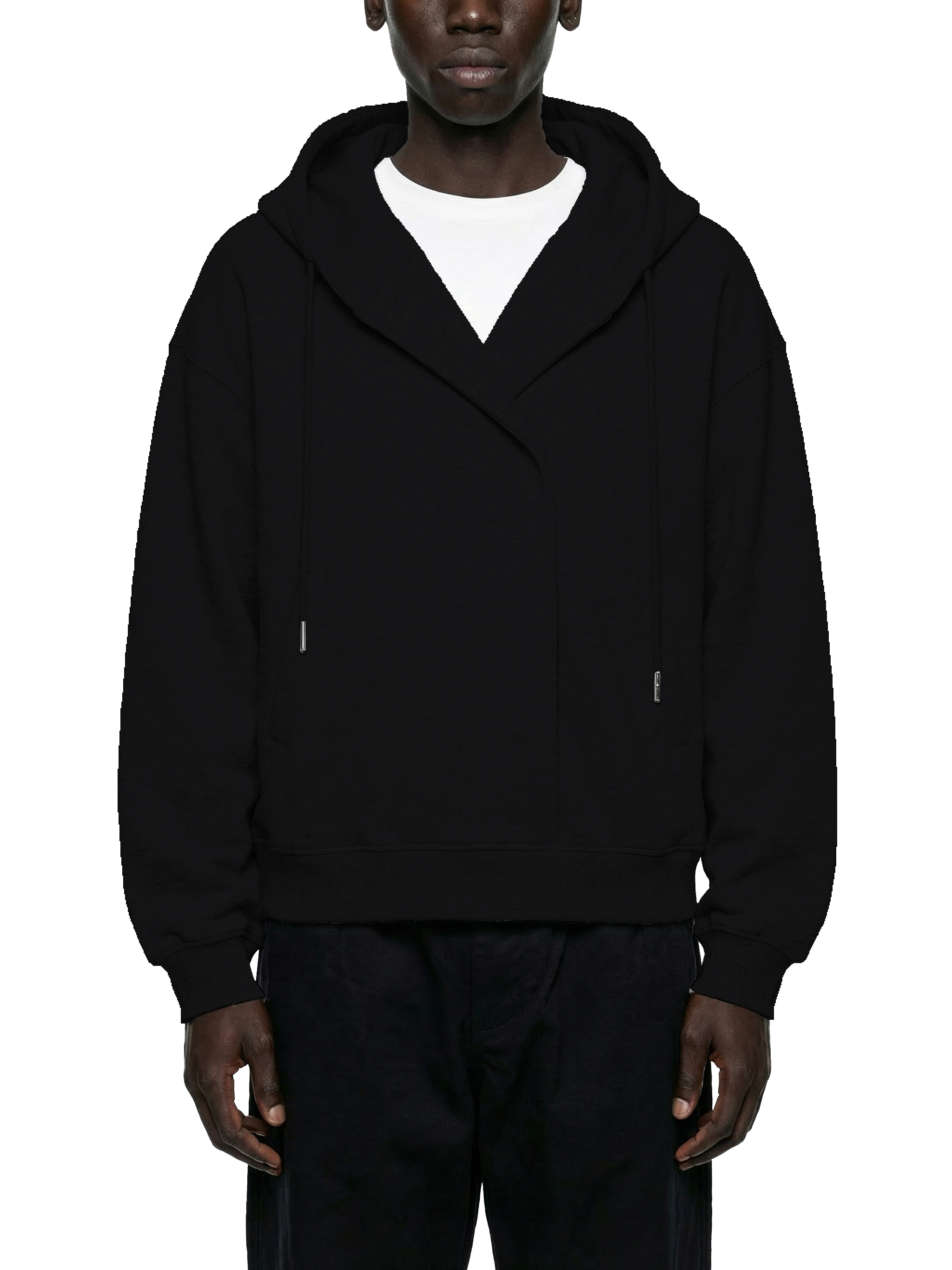 FOLDED CLOTHES HOODIE 'OBSIDIAN' image 1