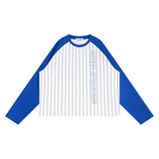 Unisex Striped Raglan Long Sleeve T-Shirt