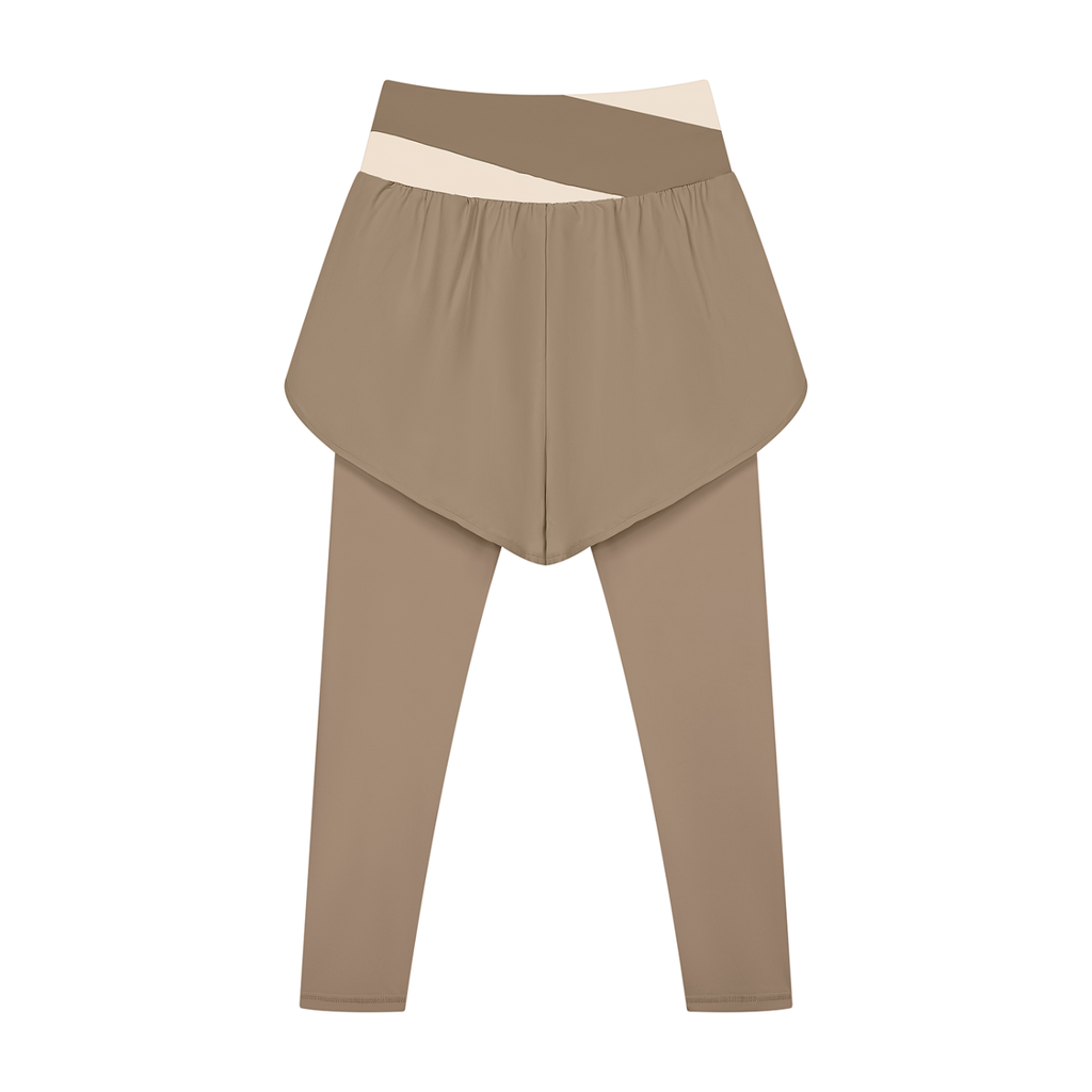 Women's Paneled High Waisted Yoga Leggings