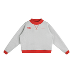 Women’s Mock Neck Crewneck Sweatshirt