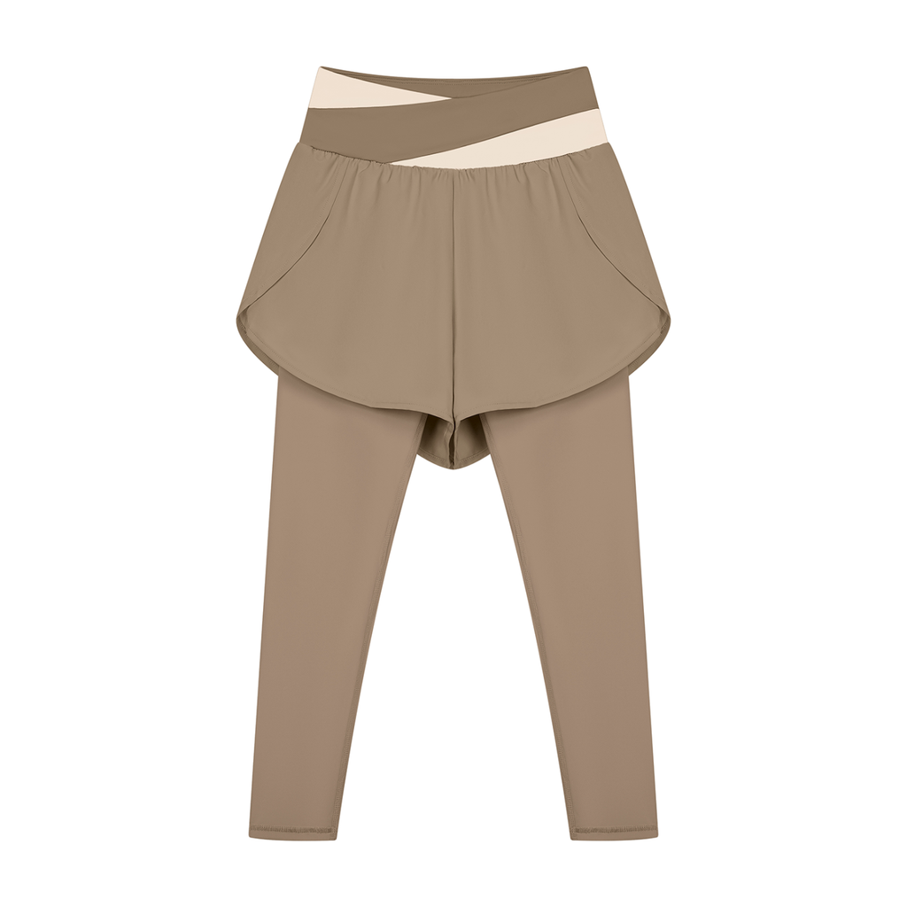 Women's Paneled High Waisted Yoga Leggings