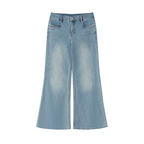 Women's Vintage Wash Flared Leg Jeans image 7