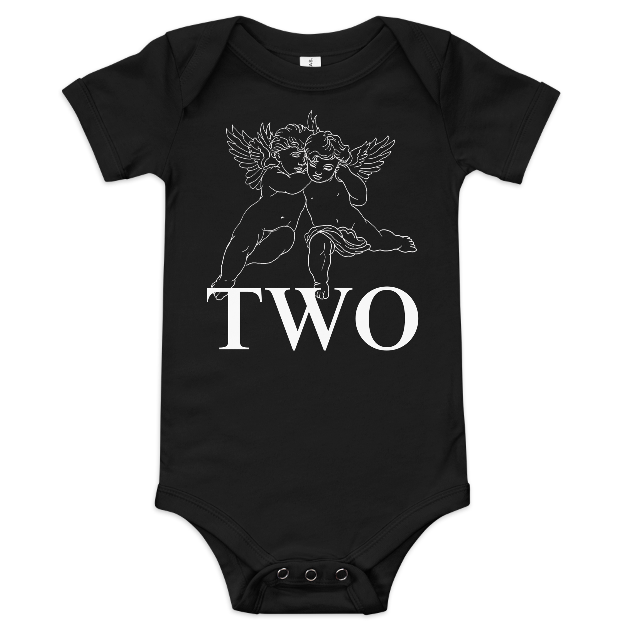 TWO ANGEL ONESIE image 3