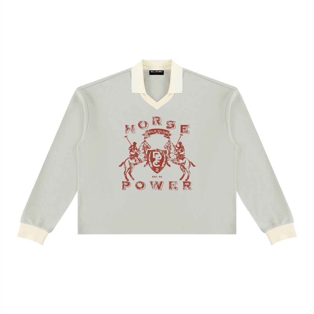 HORSE POWER LONG SLEEVE POLO by FIELD