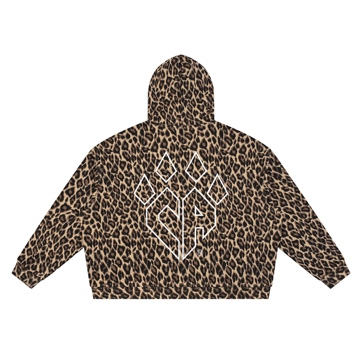 Unisex Leopard Full Zip Hoodie