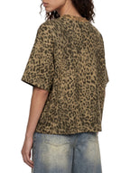 Unisex Leopard Print Boxy T-Shirt