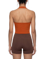 Women's Halter Crop Sports Bra