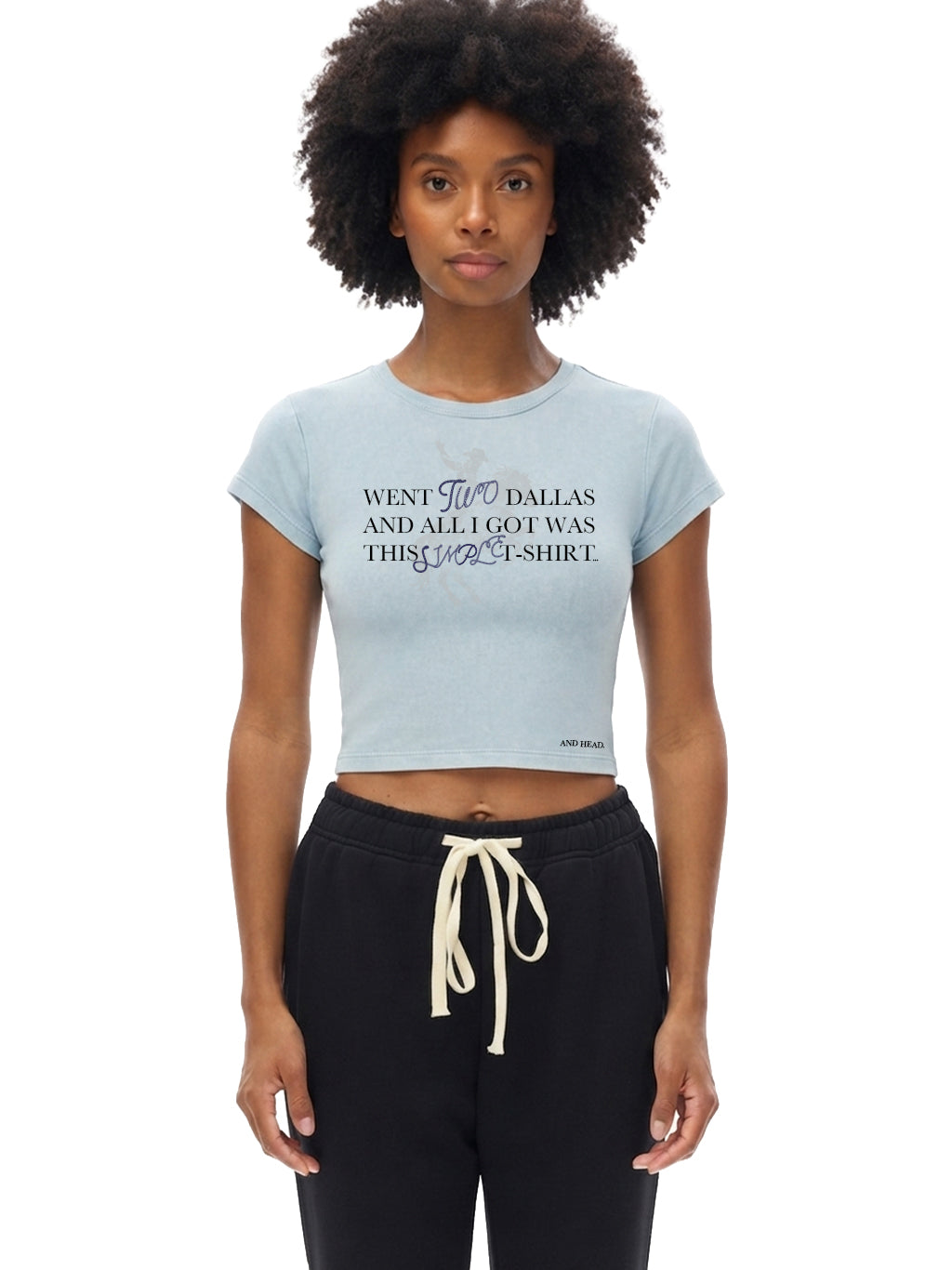 DALLAS HEAD CROP TEE