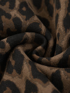 Unisex Heavyweight Leopard Drawstring Shorts