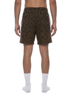 Unisex Heavyweight Leopard Drawstring Shorts