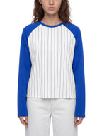 Unisex Striped Raglan Long Sleeve T-Shirt