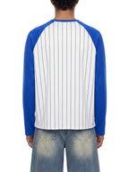 Unisex Striped Raglan Long Sleeve T-Shirt