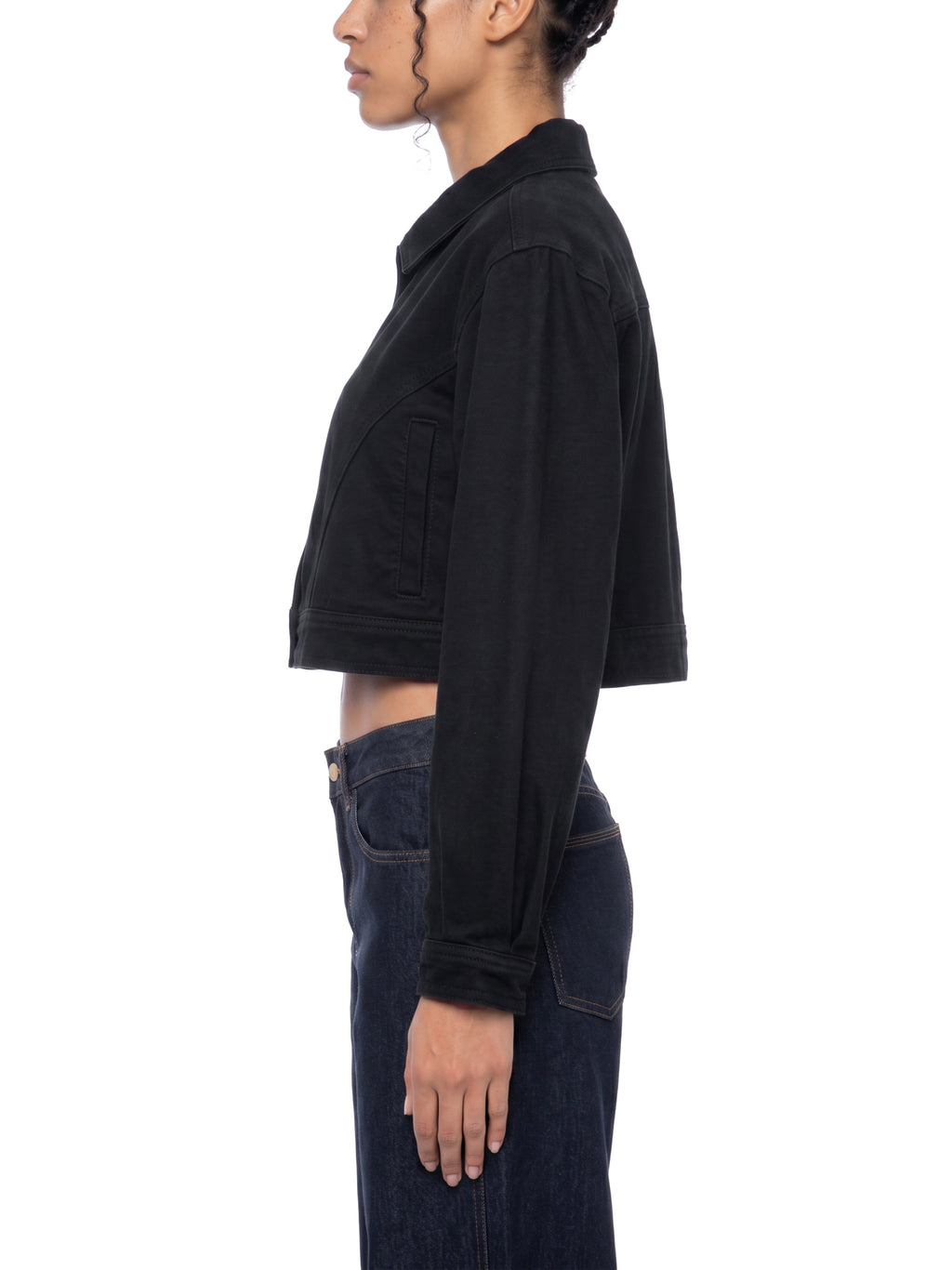 DENIM CROP JACKET by FIELD