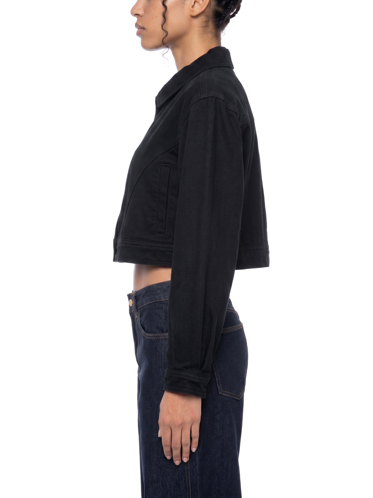 DENIM CROP JACKET by FIELD