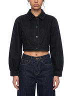 DENIM CROP JACKET by FIELD