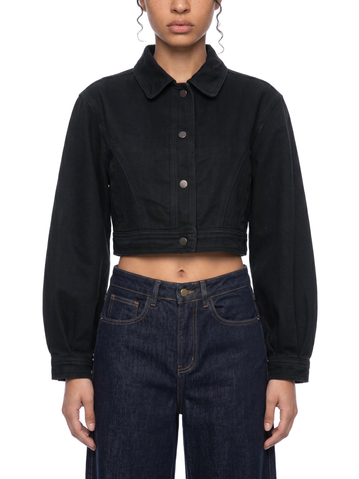 DENIM CROP JACKET by FIELD