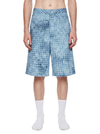 Unisex Vintage Wash Plaid Shorts
