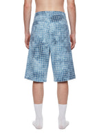 Unisex Vintage Wash Plaid Shorts