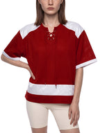 Unisex Raglan Sleeve Mesh Boxy T-Shirt