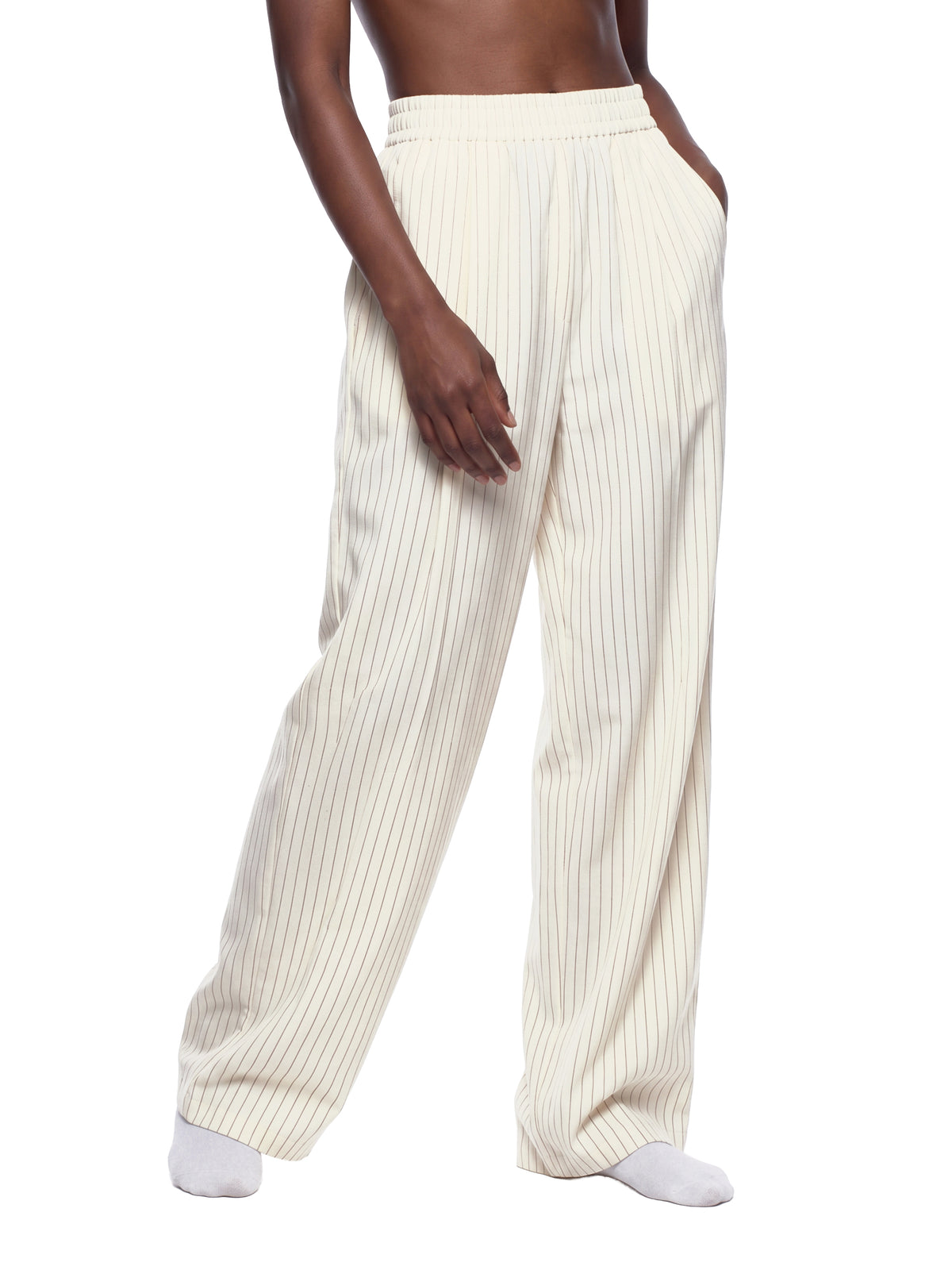 RACE STRIPES PLEATED PANTS by FIELD