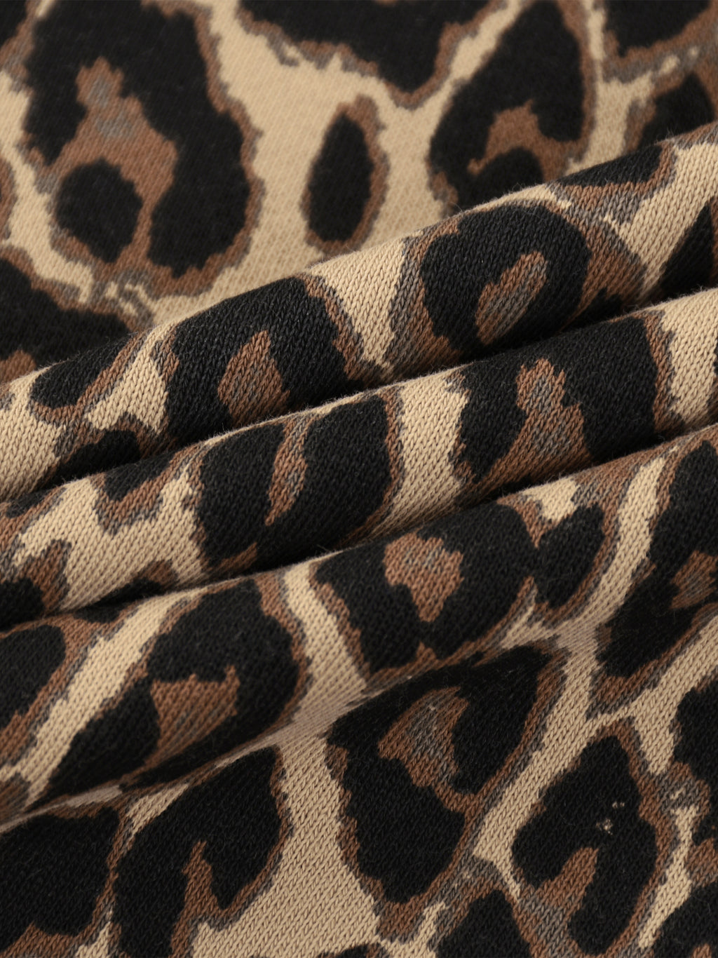 Unisex Leopard Full Zip Hoodie