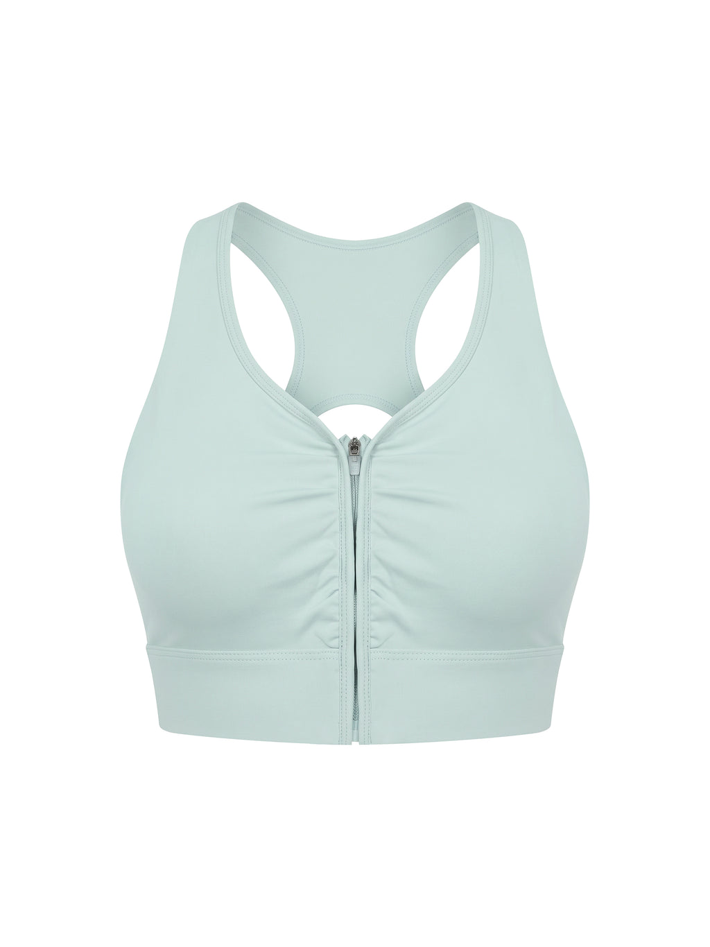 Women’s Cropped Zip Yoga Sports Bra