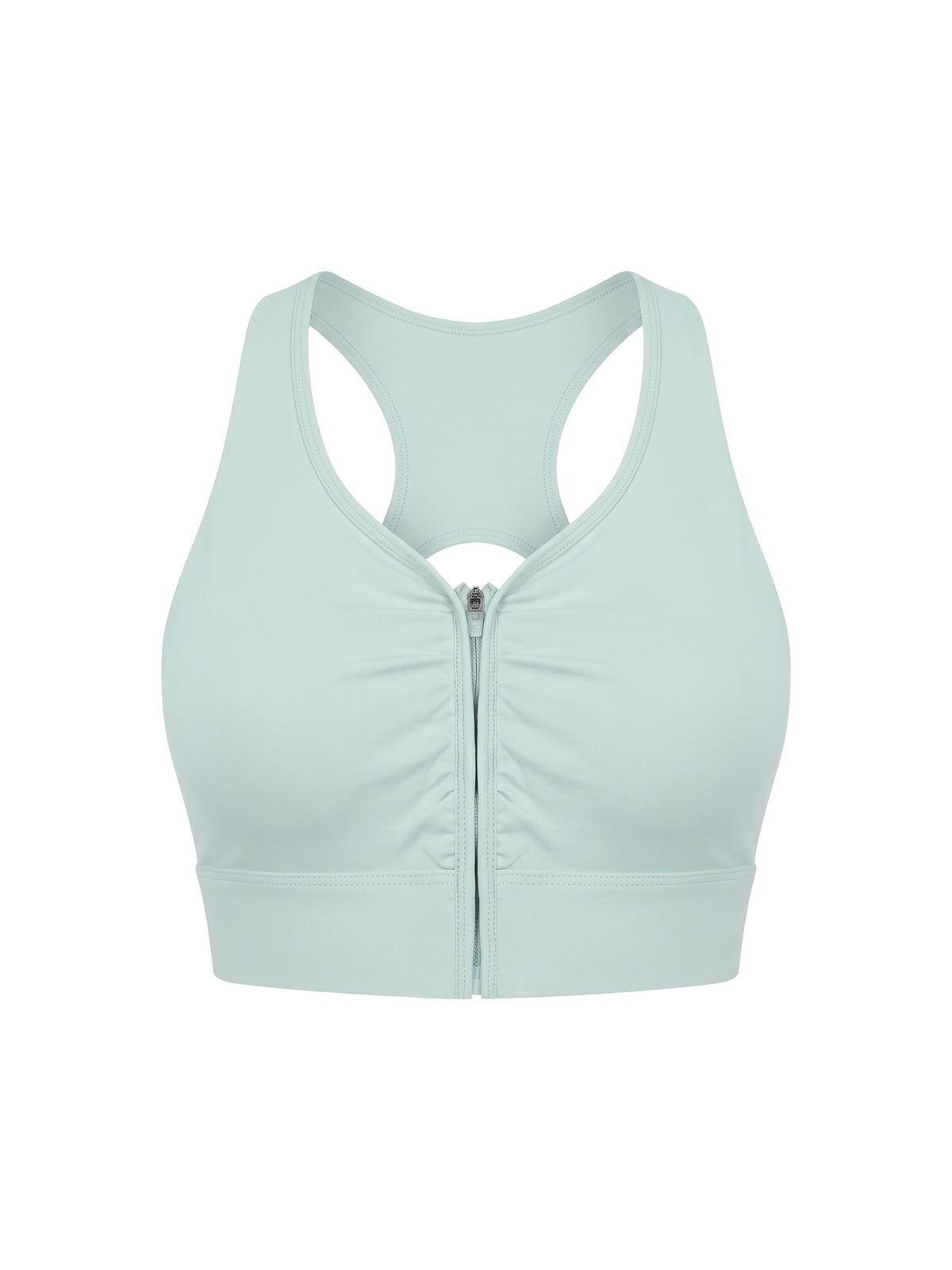 Women’s Cropped Zip Yoga Sports Bra